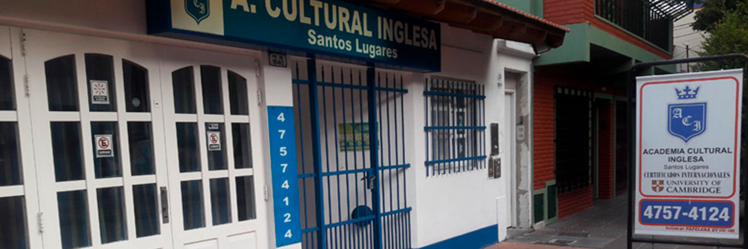 Fachada de Cultural Inglesa Santos Lugares en Pio XII 1640